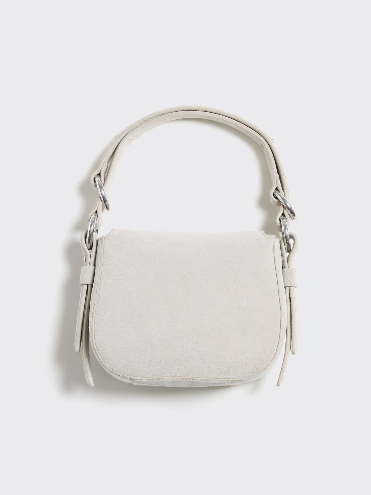 Bud Suede Bag Mini - Ljusgrå