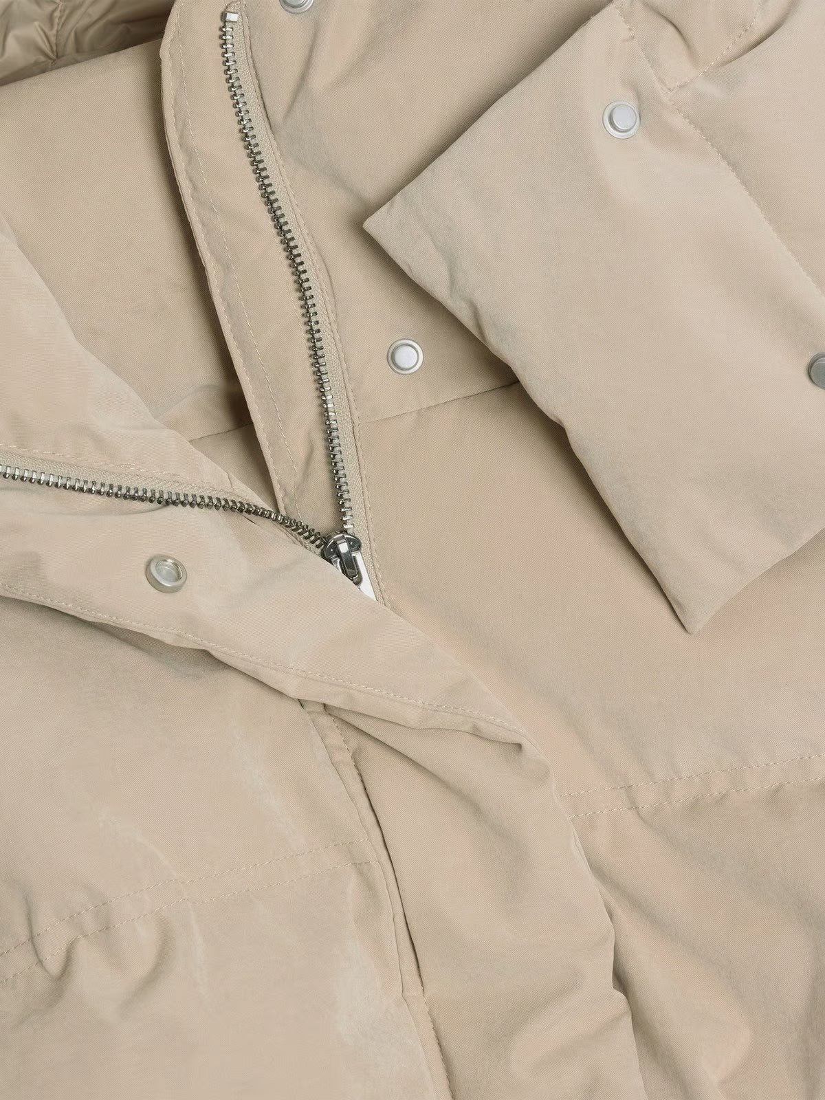 Steilia Brushed Down Jacket - Beige