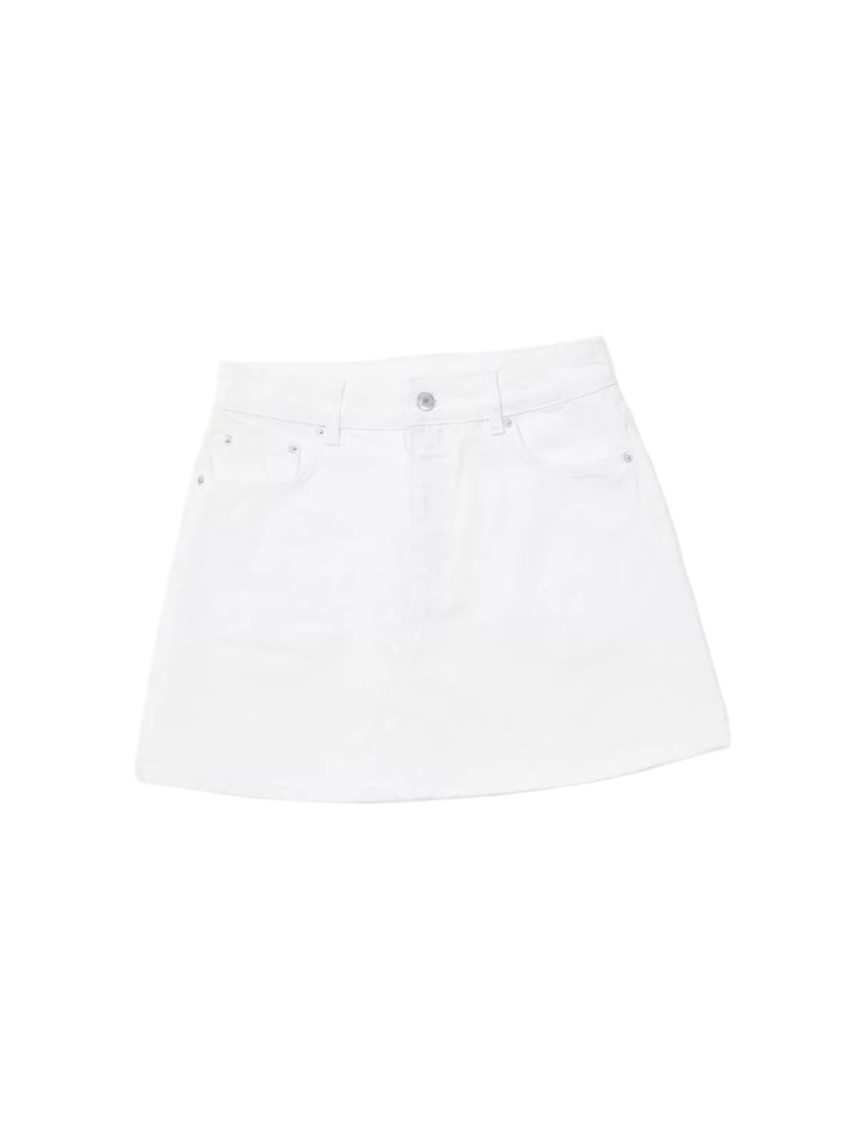 Denim Minikjol - Vit