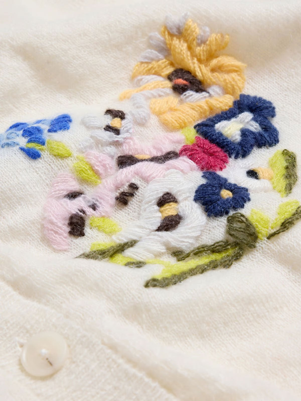 Maggie Cardigan - Ecru Mix
