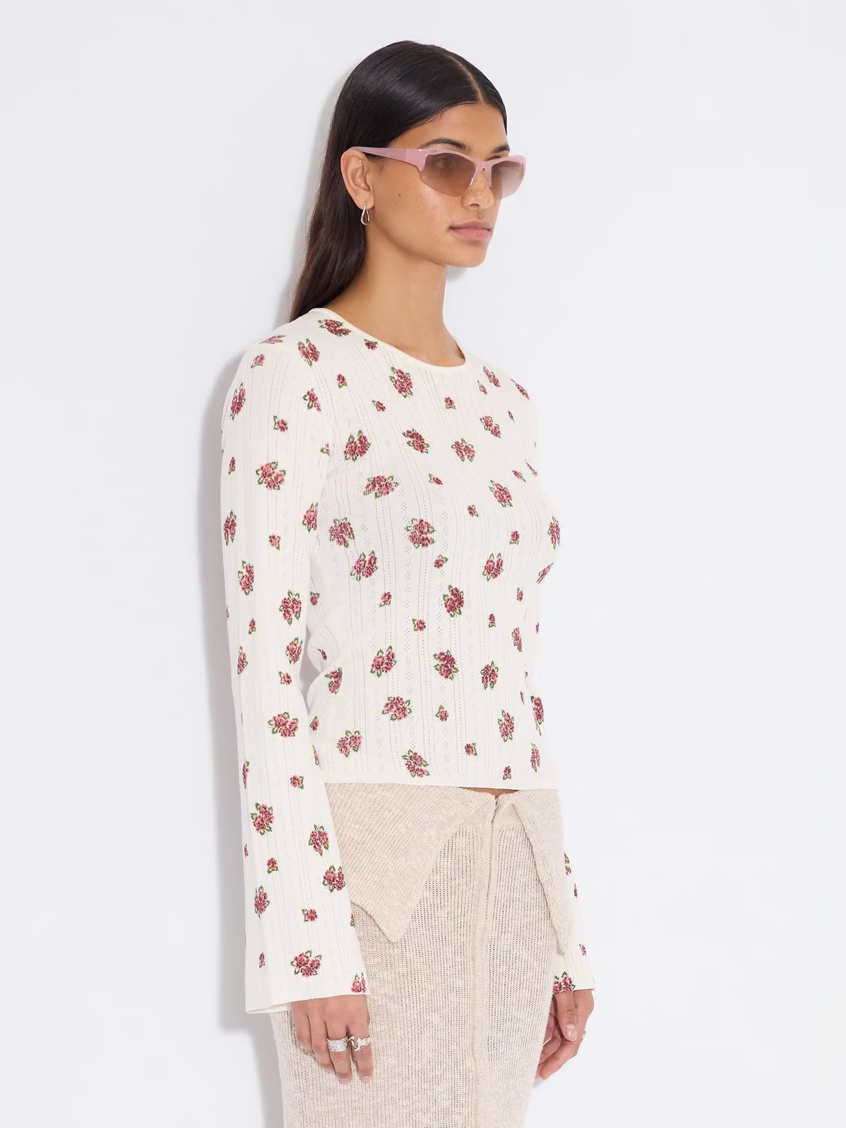 Babba Pointelle Long Sleeve - Ecru