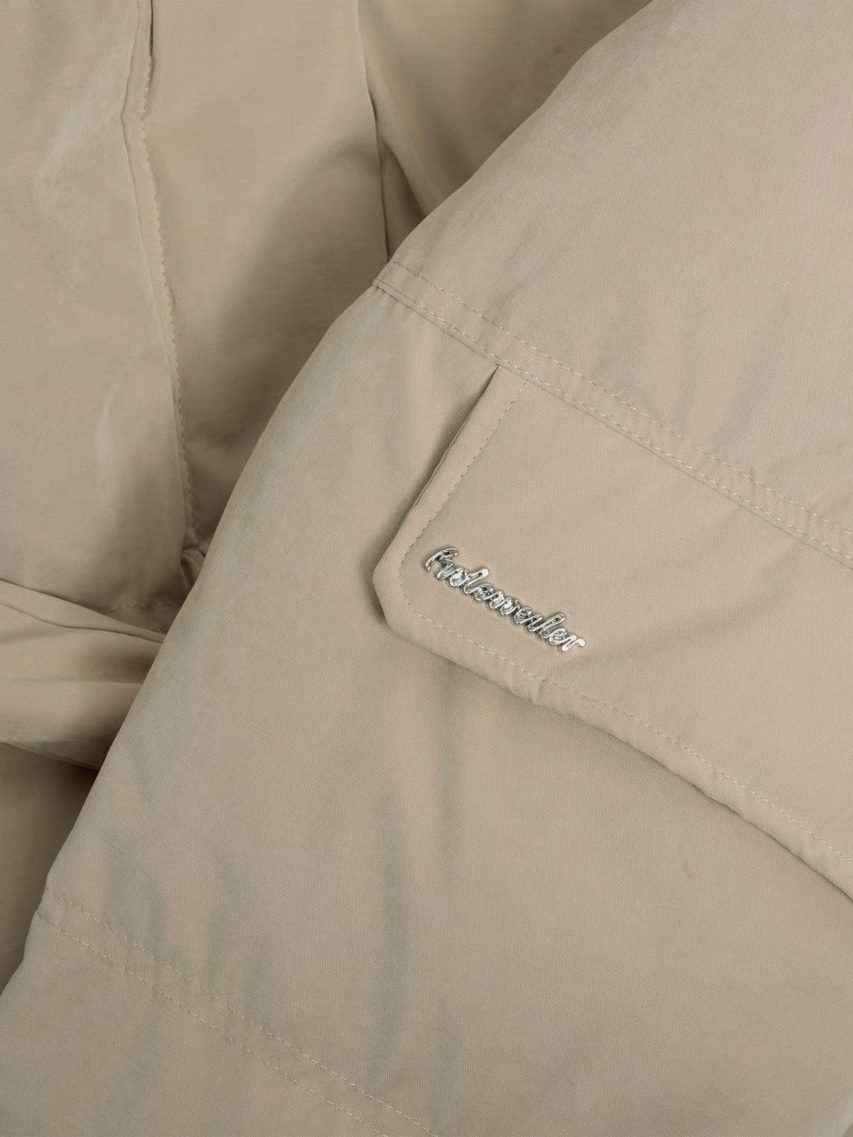 Steilia Brushed Down Jacket - Beige