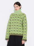 Holzweiler Norwegian Wool Turtleneck - Green Mix