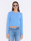 W. Cashmere Cardigan - Blå