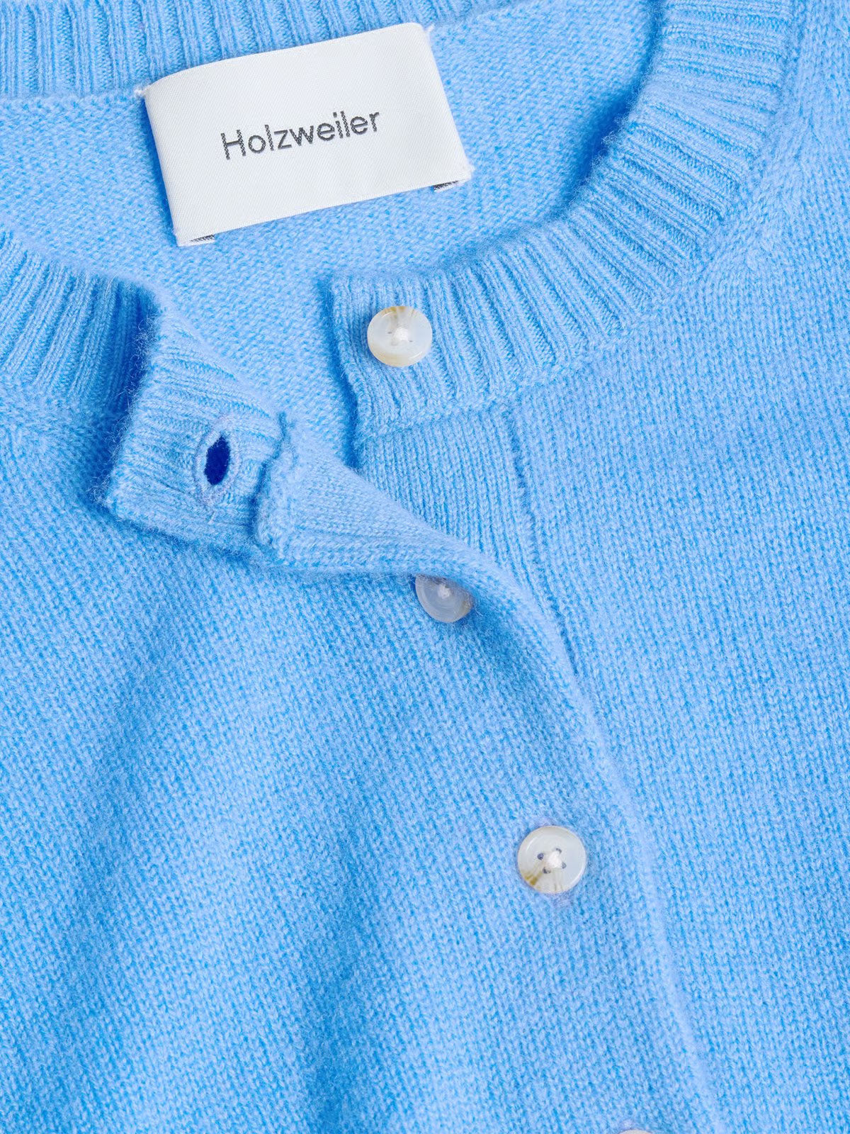 W. Cashmere Cardigan - Blå