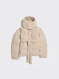 Steilia Brushed Down Jacket - Beige