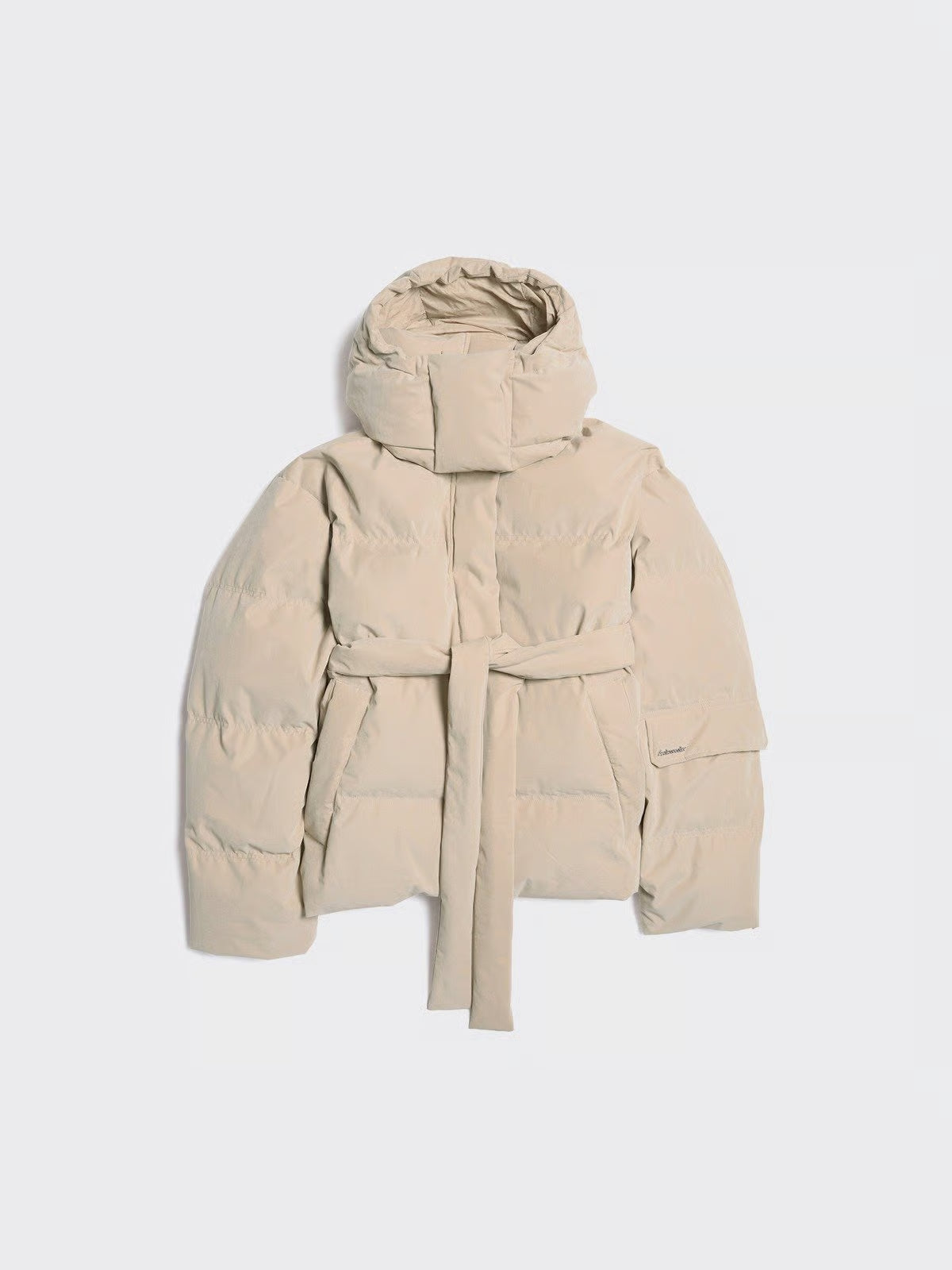 Steilia Brushed Down Jacket - Beige
