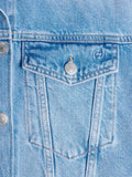 W Cropped Denim Jacket - Ljusblå
