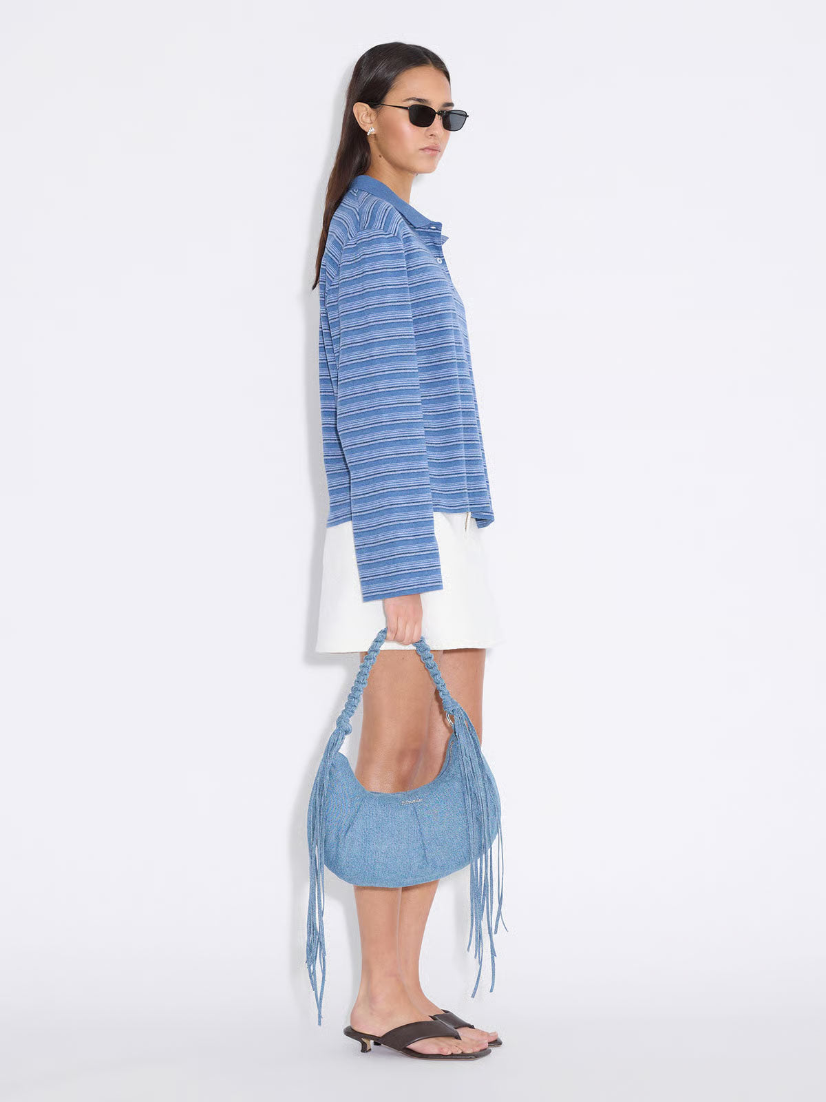 Cocoon Denim Small Bag - Mellanblå