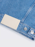 W Cropped Denim Jacket - Ljusblå