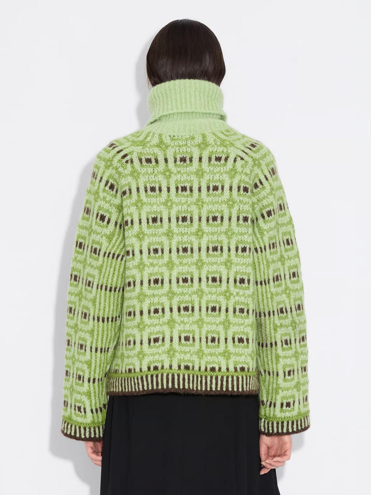 Holzweiler Norwegian Wool Turtleneck - Green Mix