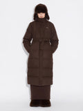 Holzweiler W Tech Wool Down Coat - Mörkbrun