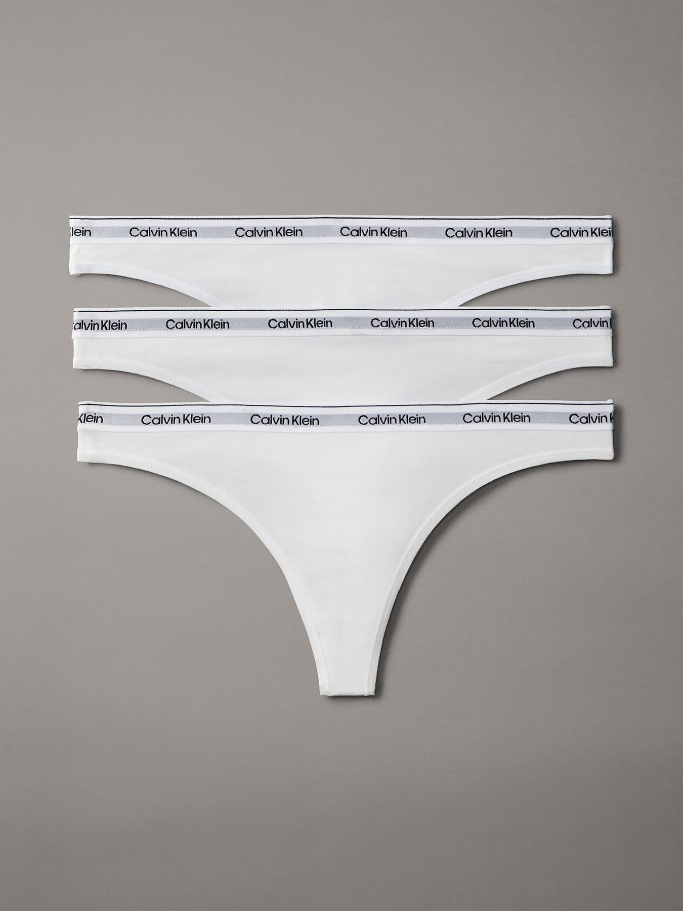 Calvin Klein Stringtrosa 3-pack - Vit