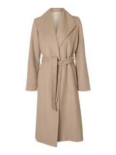 Rosa Wool Blend Coat - Sandshell Melange