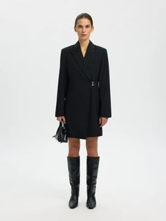 Lisa Blazer Dress - Black