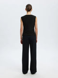 Olga Sl Slim Top - Svart