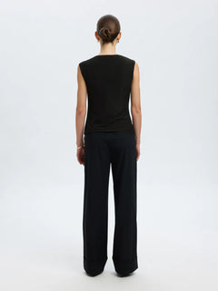 Olga Sl Slim Top - Black