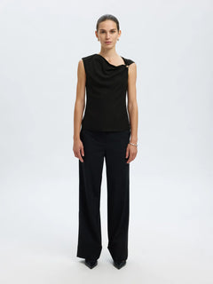 Olga Sl Slim Top - Black