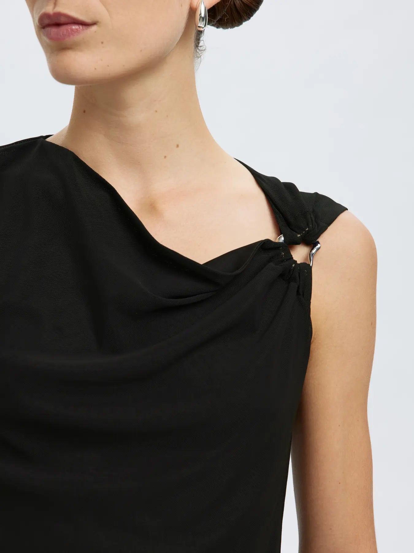 Olga Sl Slim Top - Svart