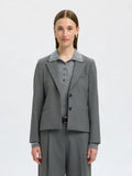 Rita Lano Blazer - Medium Grey Melange