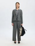 Rita Lano Blazer - Medium Grey Melange