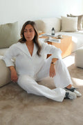 Linen Sailor Pant - Vit