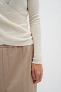 ImimiIW Wrap Pullover - Vanilla