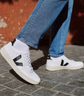 V-10 Leather - Extra White/Black