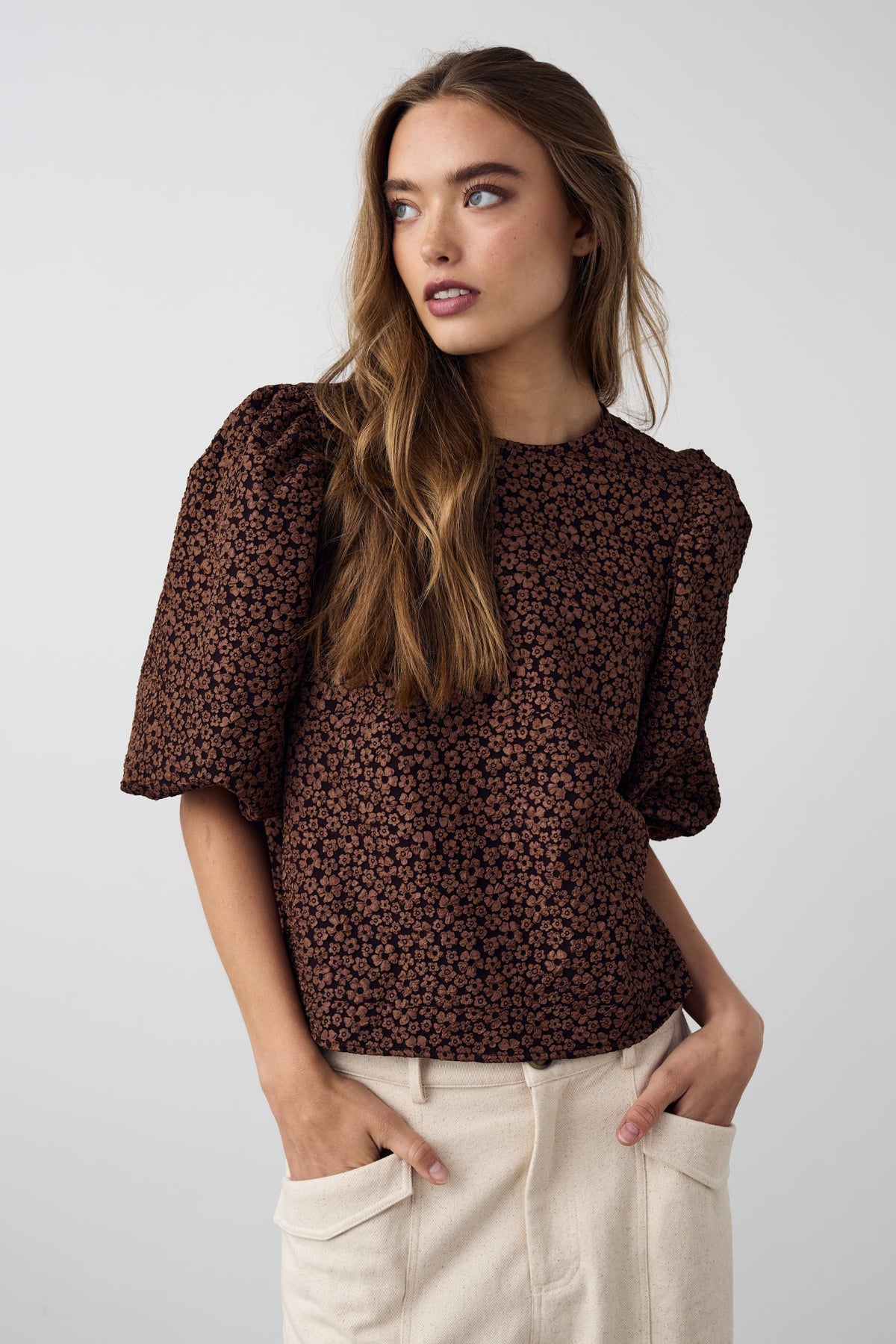 Shelly Blouse - Chocolate