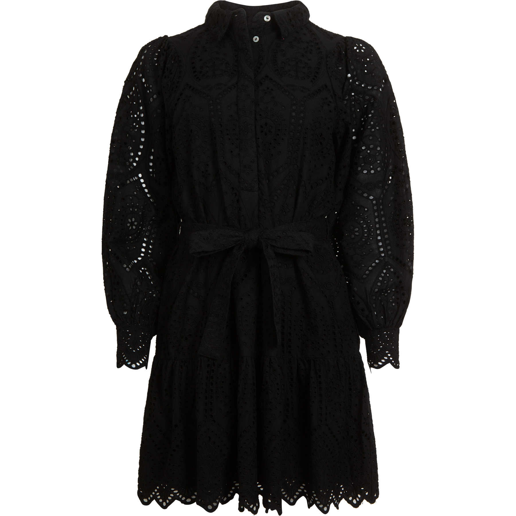 Yasholi LS Belt Dress - Svart