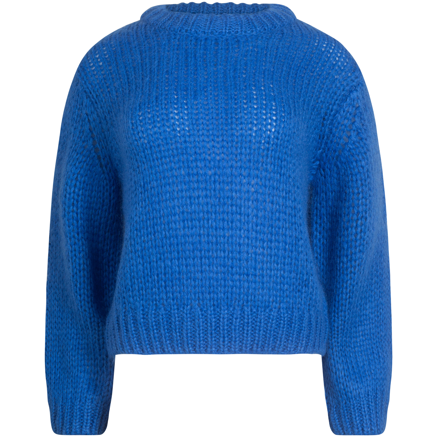 Suanne Ls Knit O-Neck - Nebulas Blue
