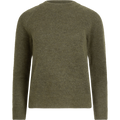 Lulu Ls Knit O-Neck - Dusky Green