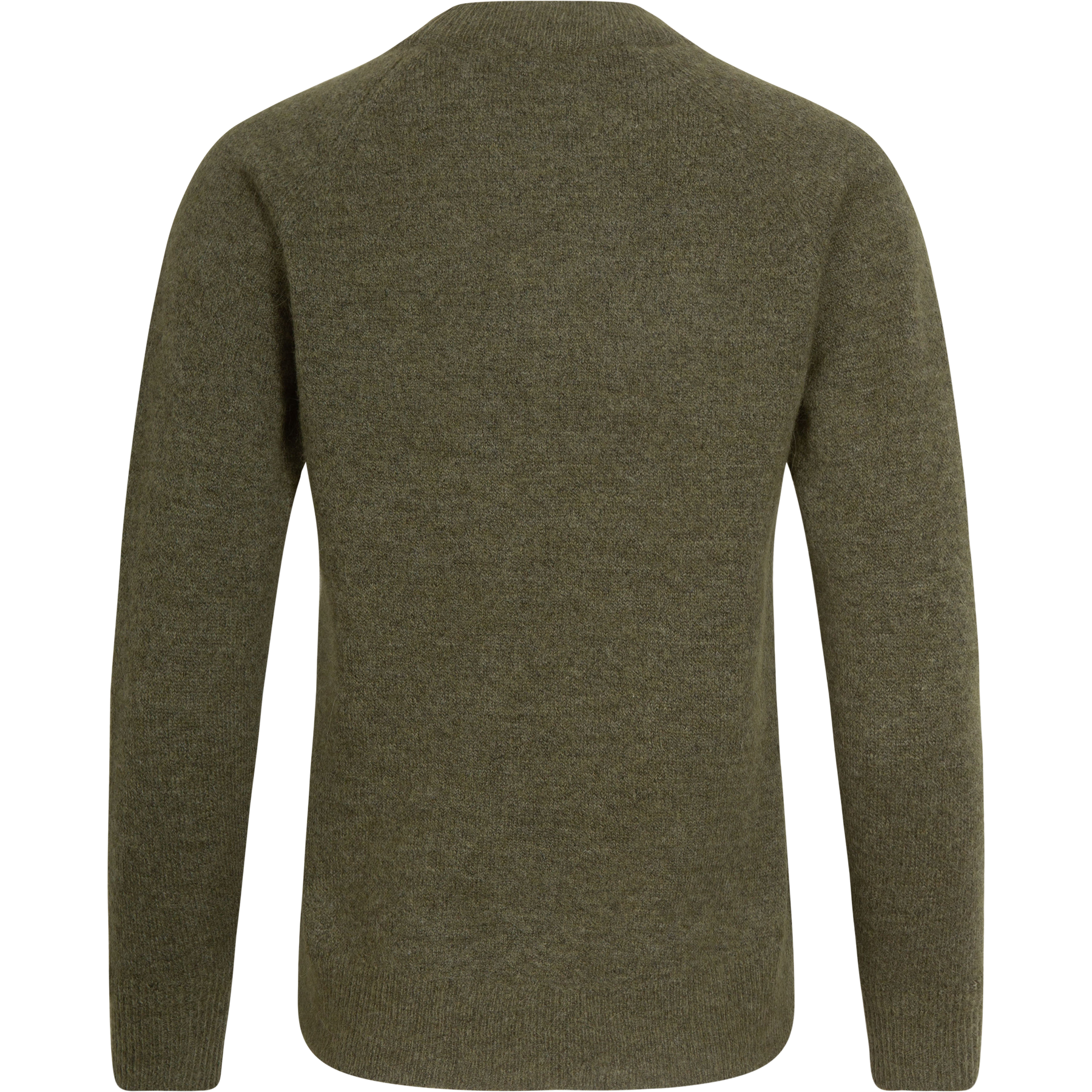 Lulu Ls Knit O-Neck - Dusky Green