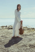 Large Morris Raffia Tote - Honey