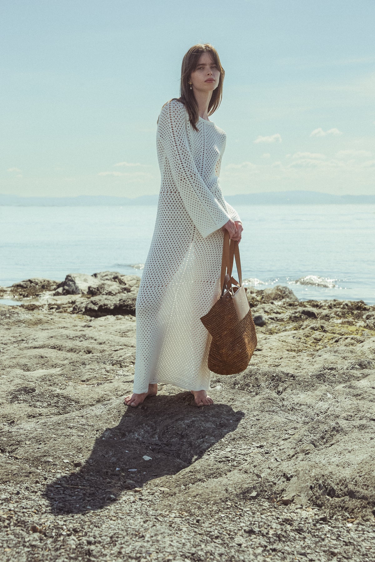 Large Morris Raffia Tote - Honey