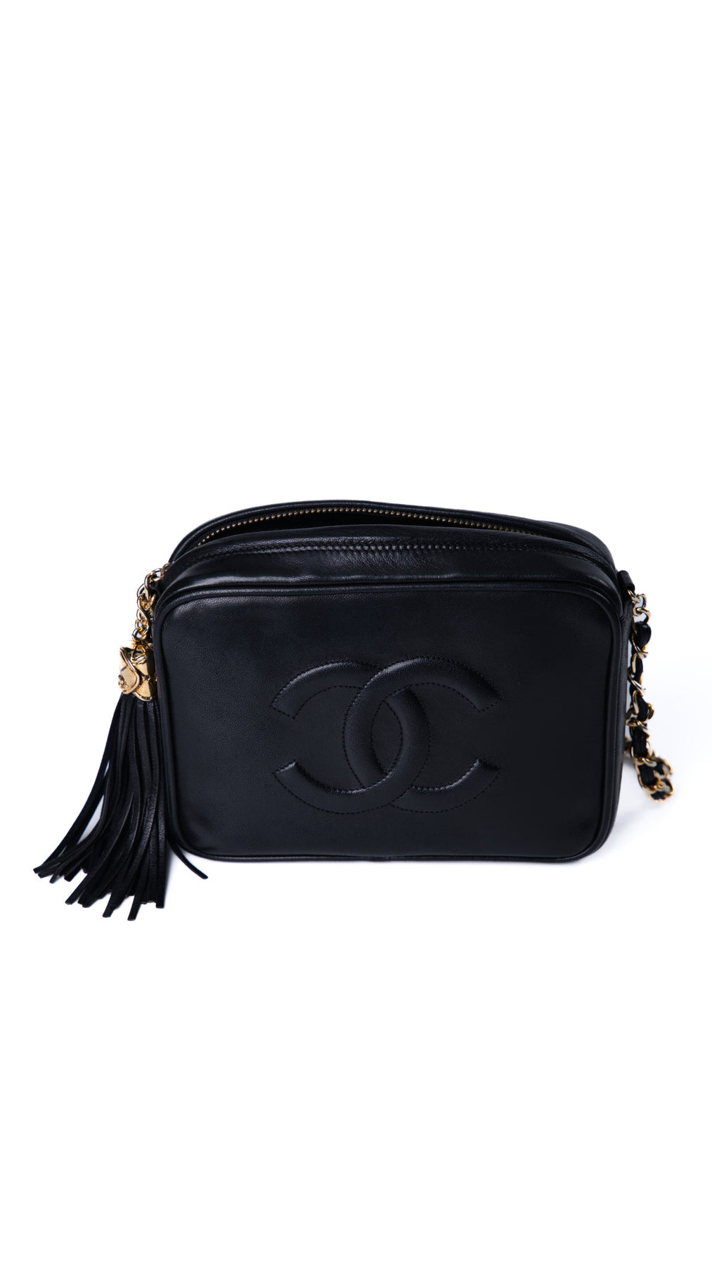 Chanel Camera Shoulder Bag - Svart