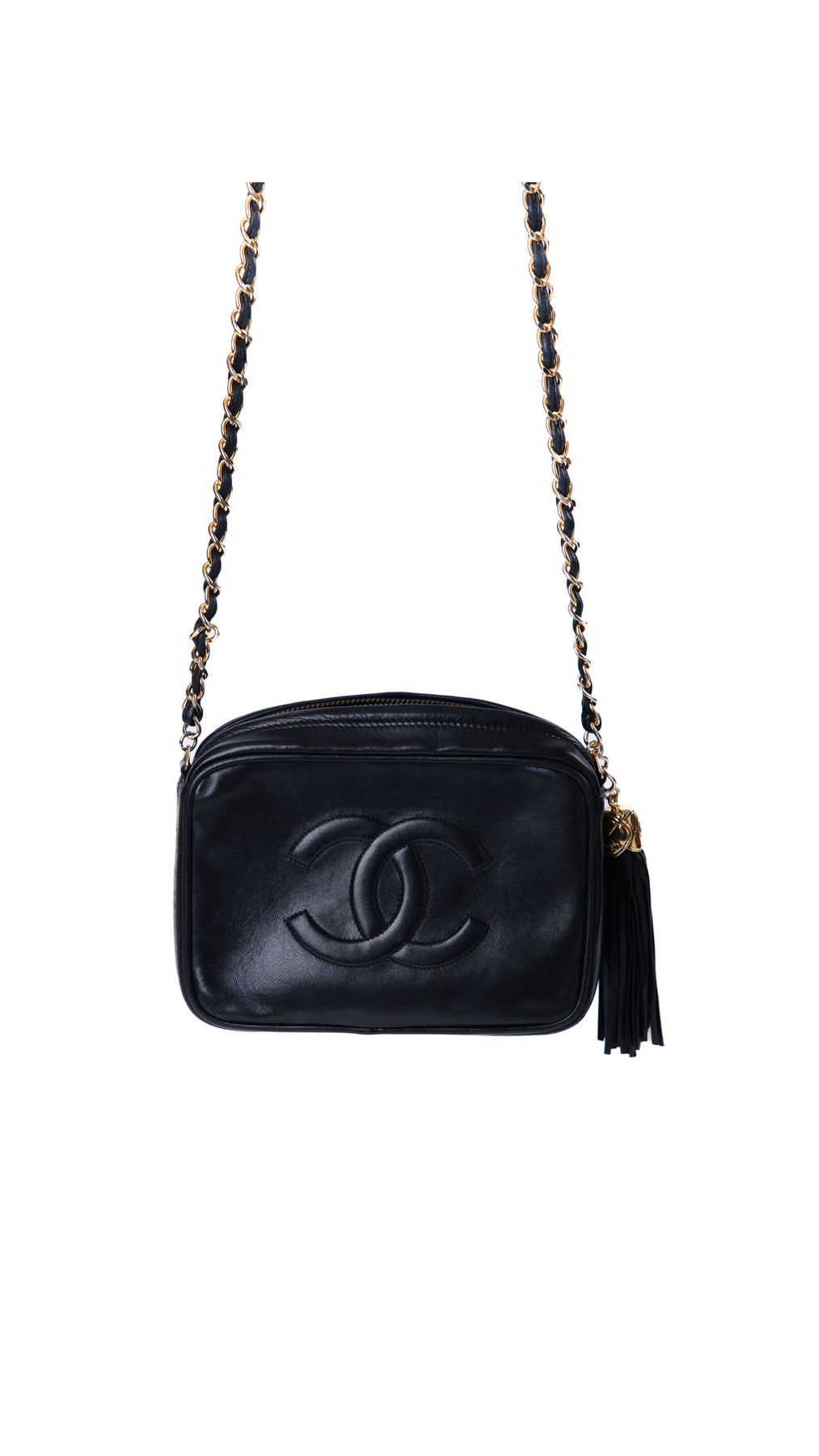 Chanel Camera Shoulder Bag - Svart