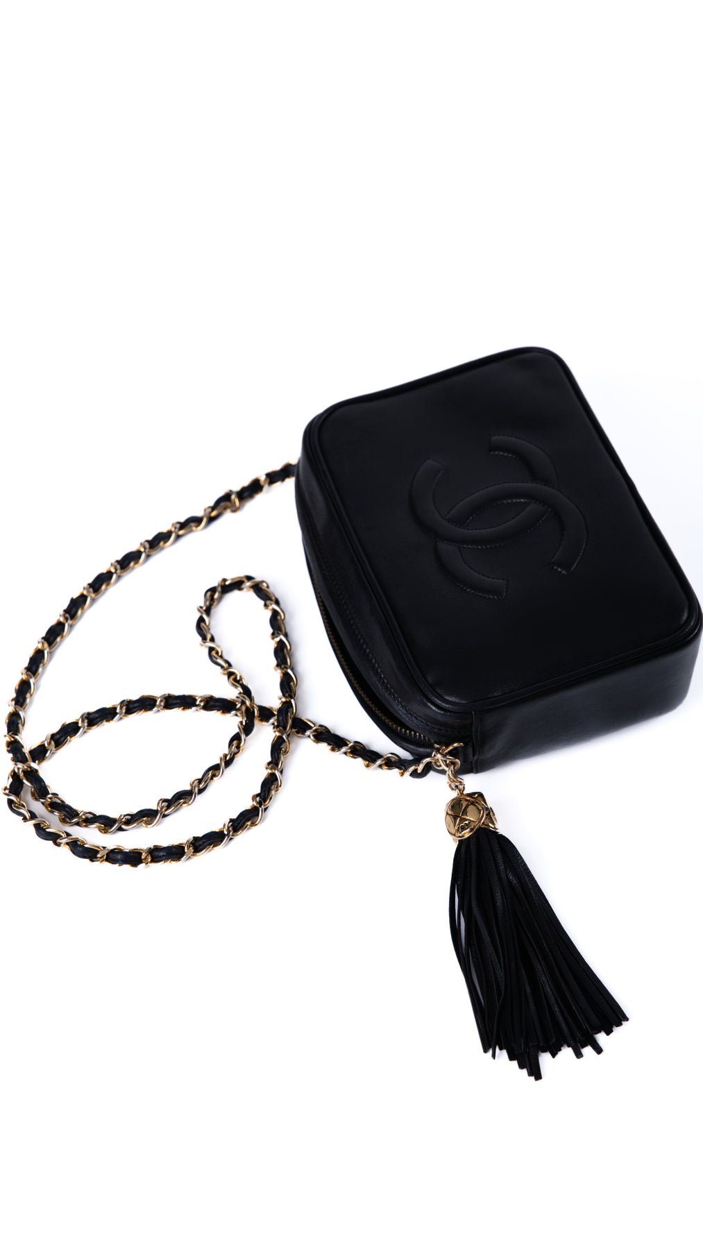Chanel Camera Shoulder Bag - Svart