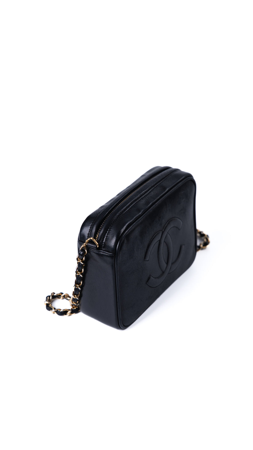 Chanel Camera Shoulder Bag - Svart