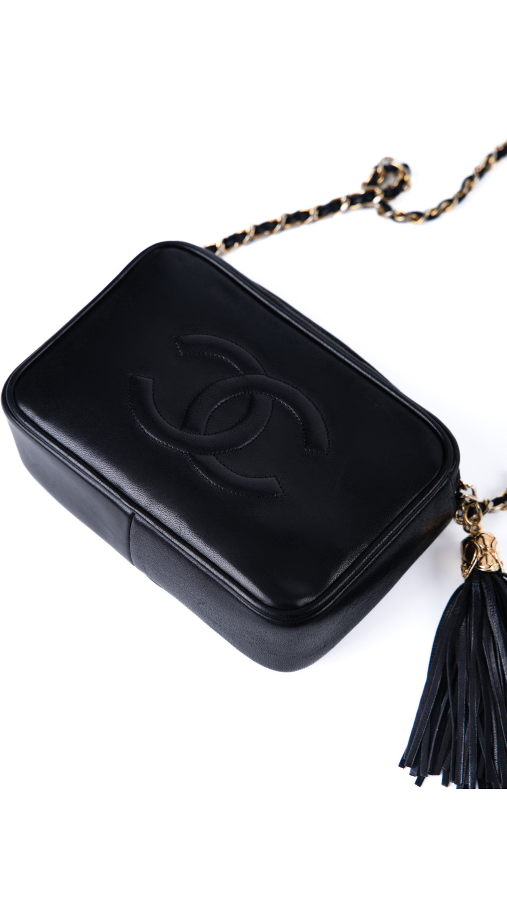 Chanel Camera Shoulder Bag - Svart
