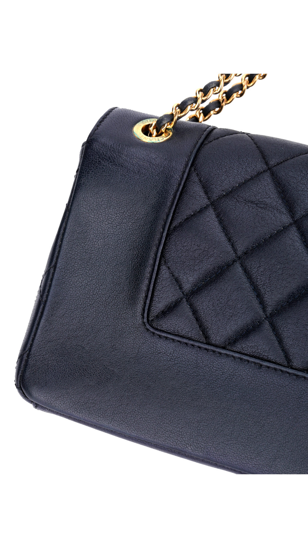 Chanel Mademoiselle Flap Bag Medium - Mörkblå