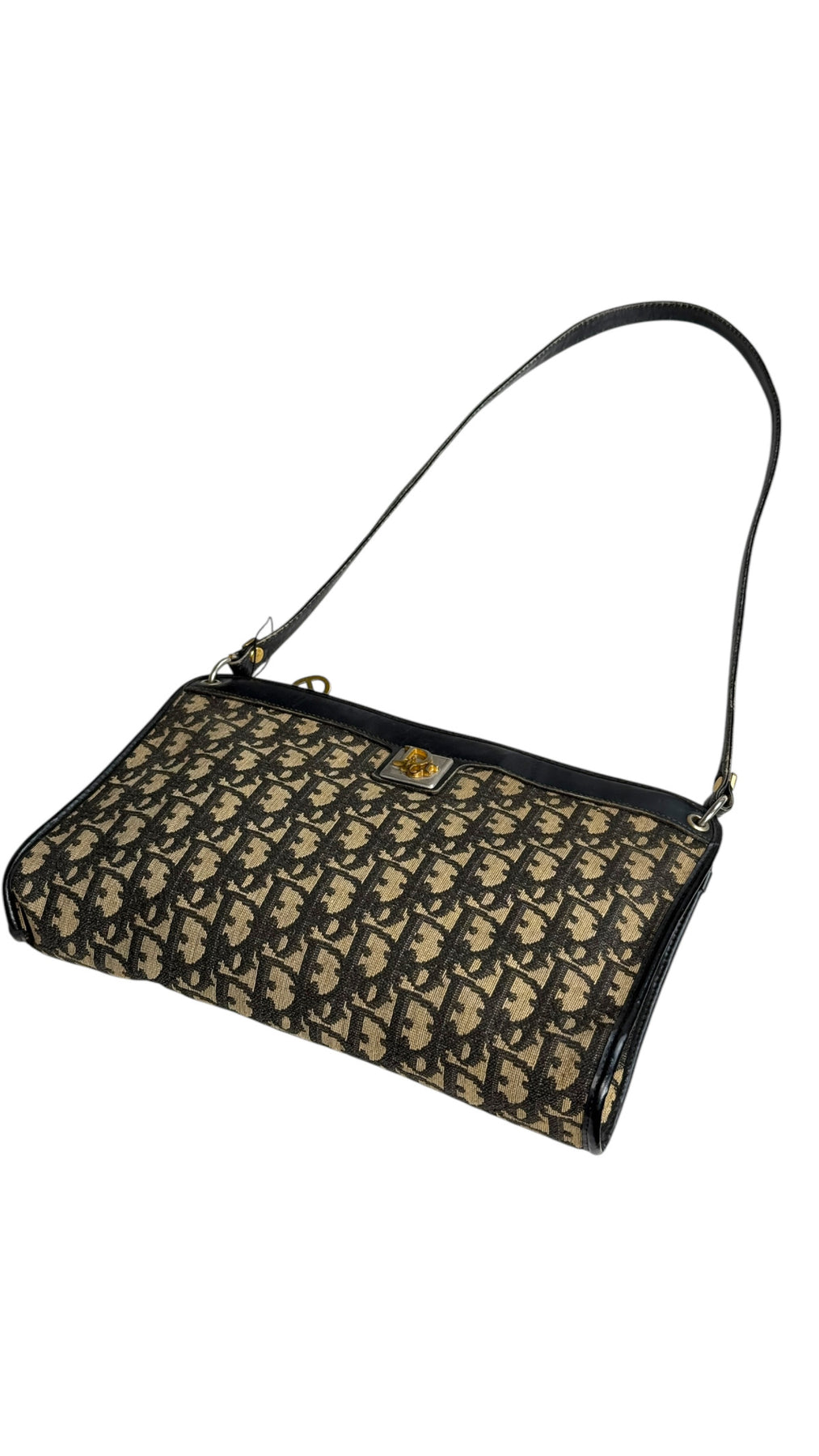 Dior Axelväska - Svart Monogram