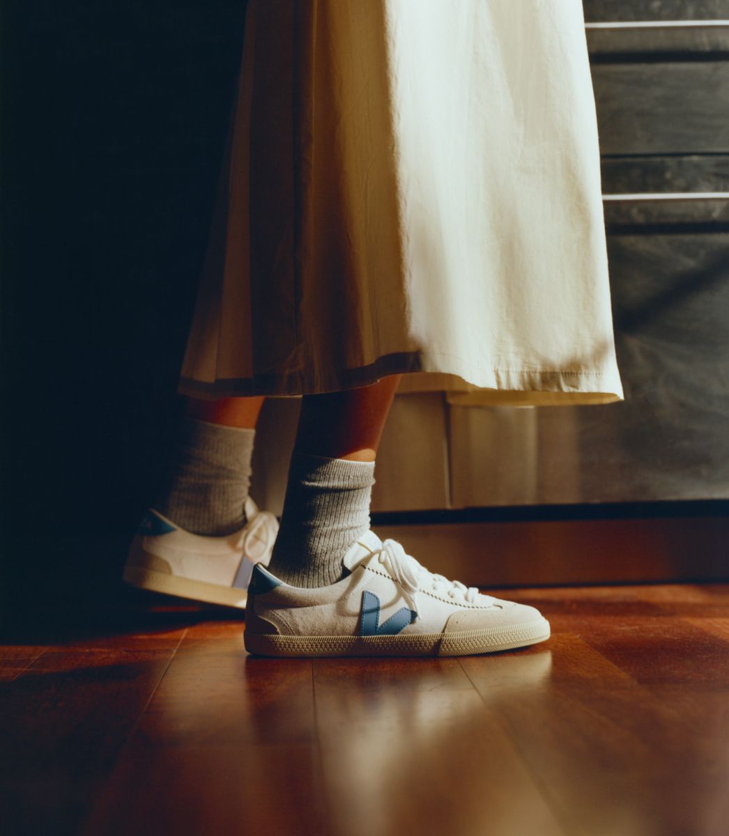 Volley Canvas - White Aqua