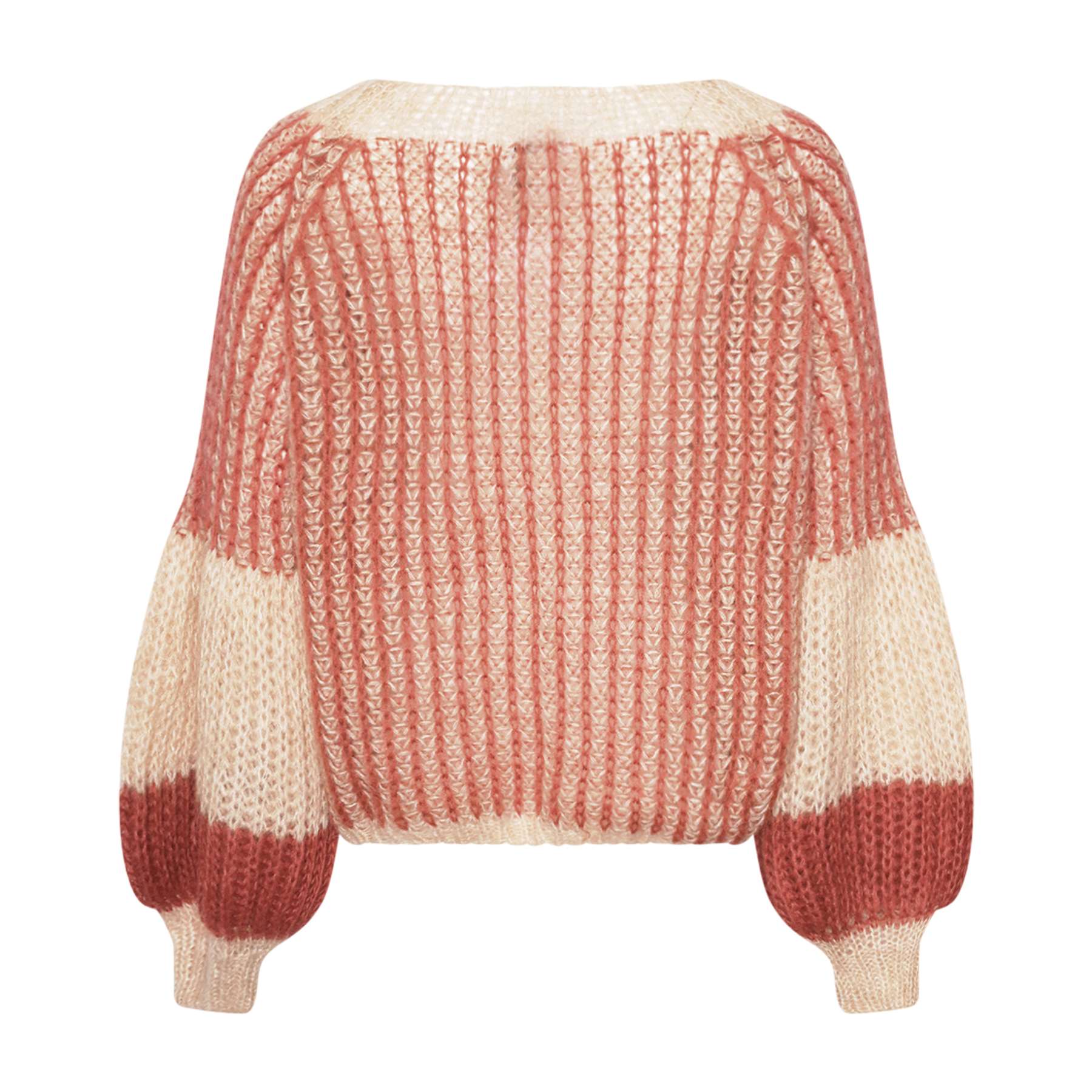 Liana Stickad Tröja - Rose Cream