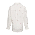 Roberta Frill Shirt - White Embroidery