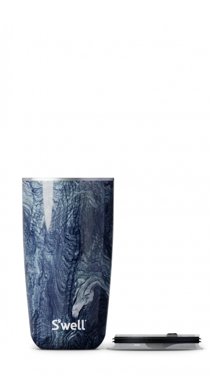 Tumbler With Lid - Azurite Marble