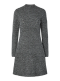 Yasdolly Ls Stickad Klänning - Medium Grey Melange