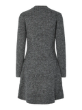 Yasdolly Ls Stickad Klänning - Medium Grey Melange