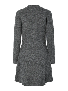 Yasdolly Ls Knit Dress - Medium Grey Melange