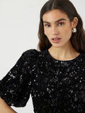 Yassofie 2/4 Sequin Midi Dress - Svart